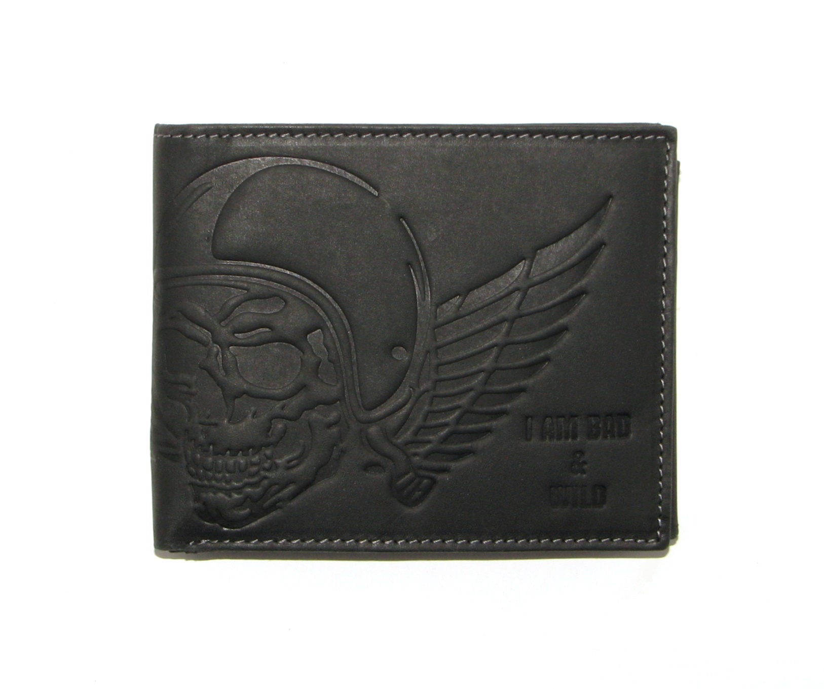 Кошелек мужской I AM BAD and WILD N992-HUB BLACK 